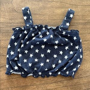 Old Navy Navy & White Star Tankini Coverup